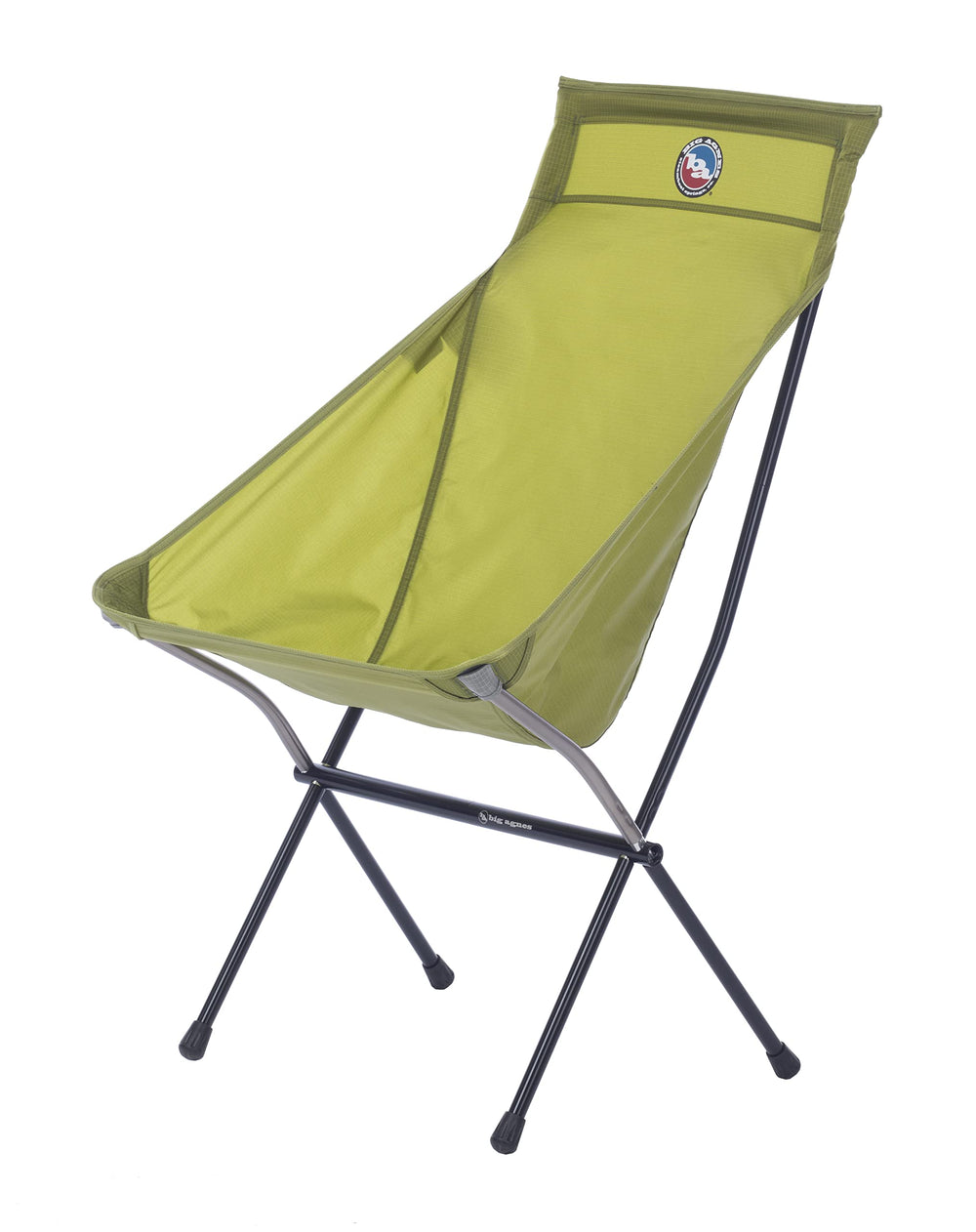 Big Agnes Big Six chair with deep seat provides roomy campsite lounging