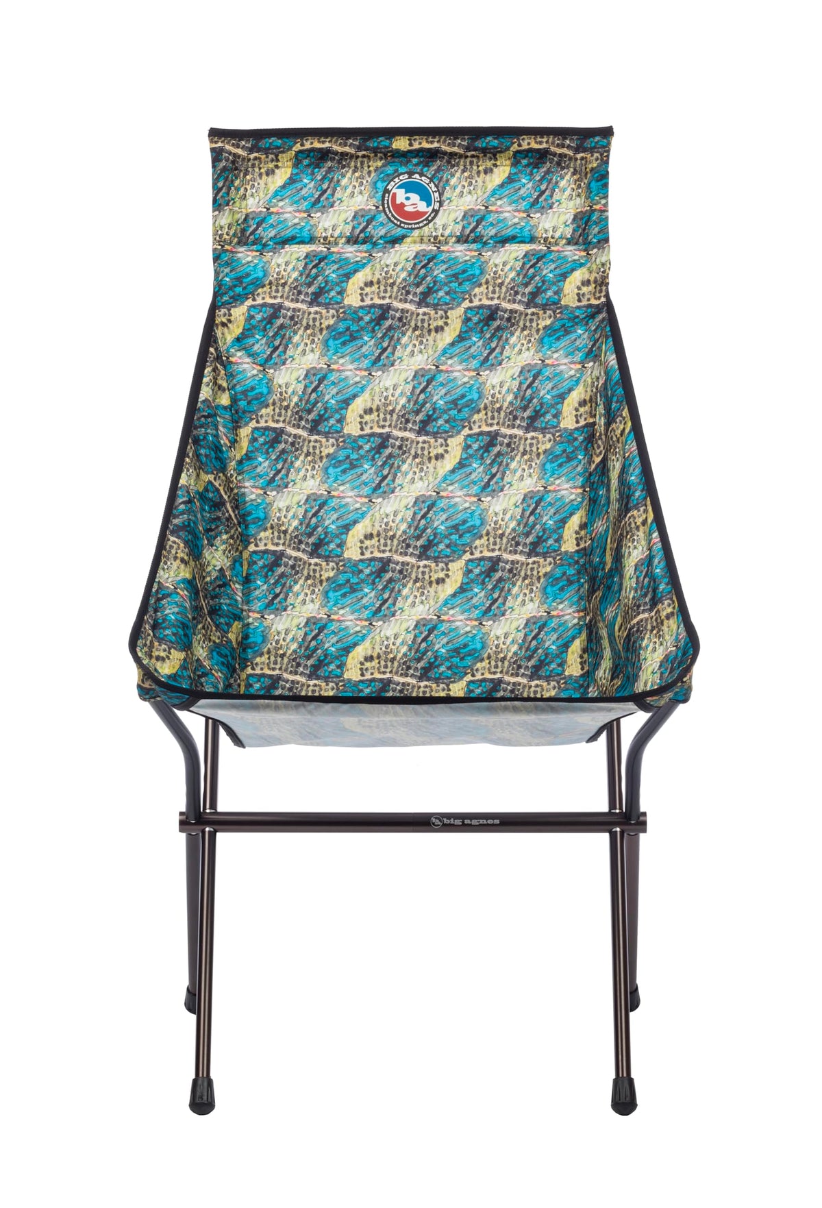 Big Agnes Big Six chair with tall back and wide seat for stable camping comfort