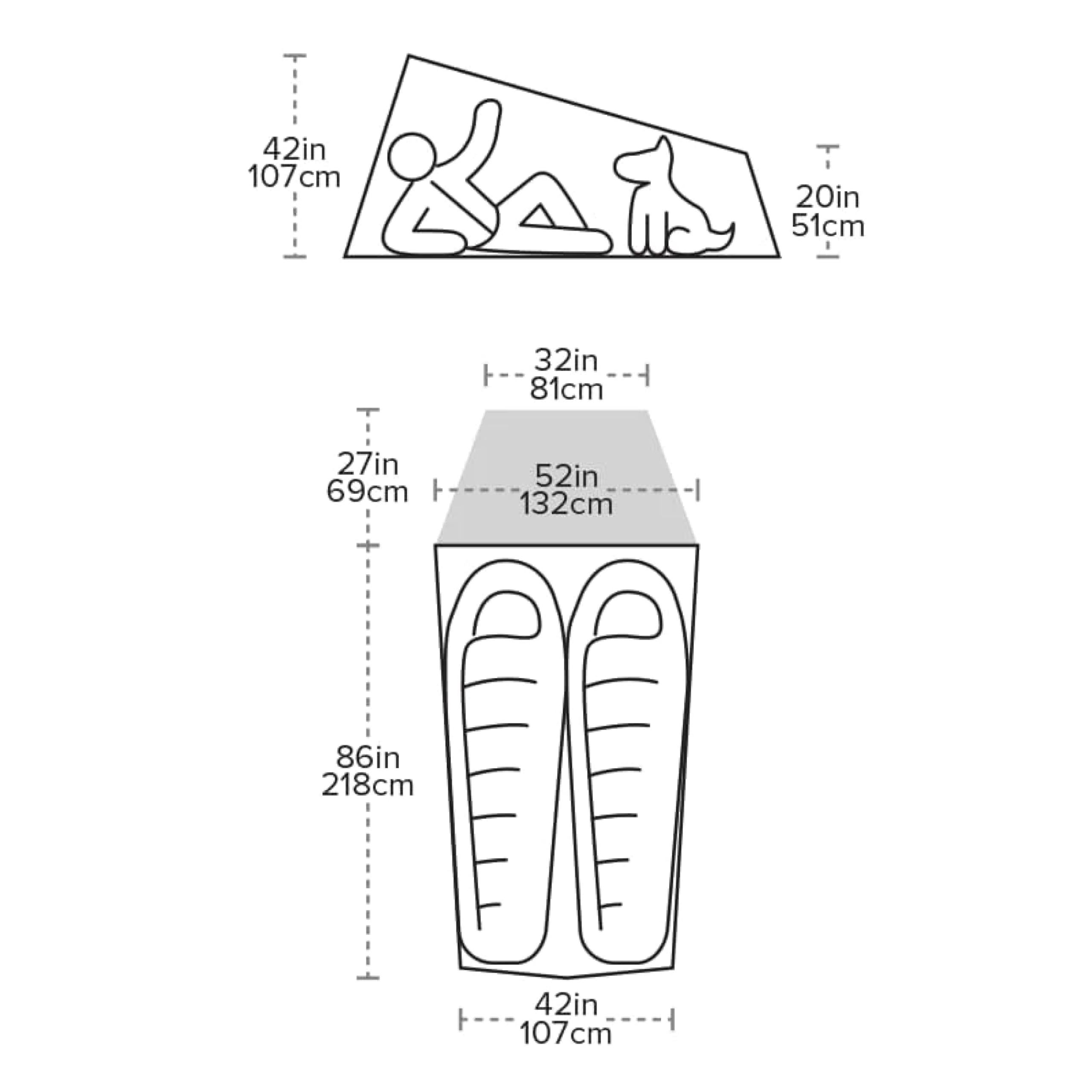Big Agnes footprint compatibility ready for rugged mountain camping setups.