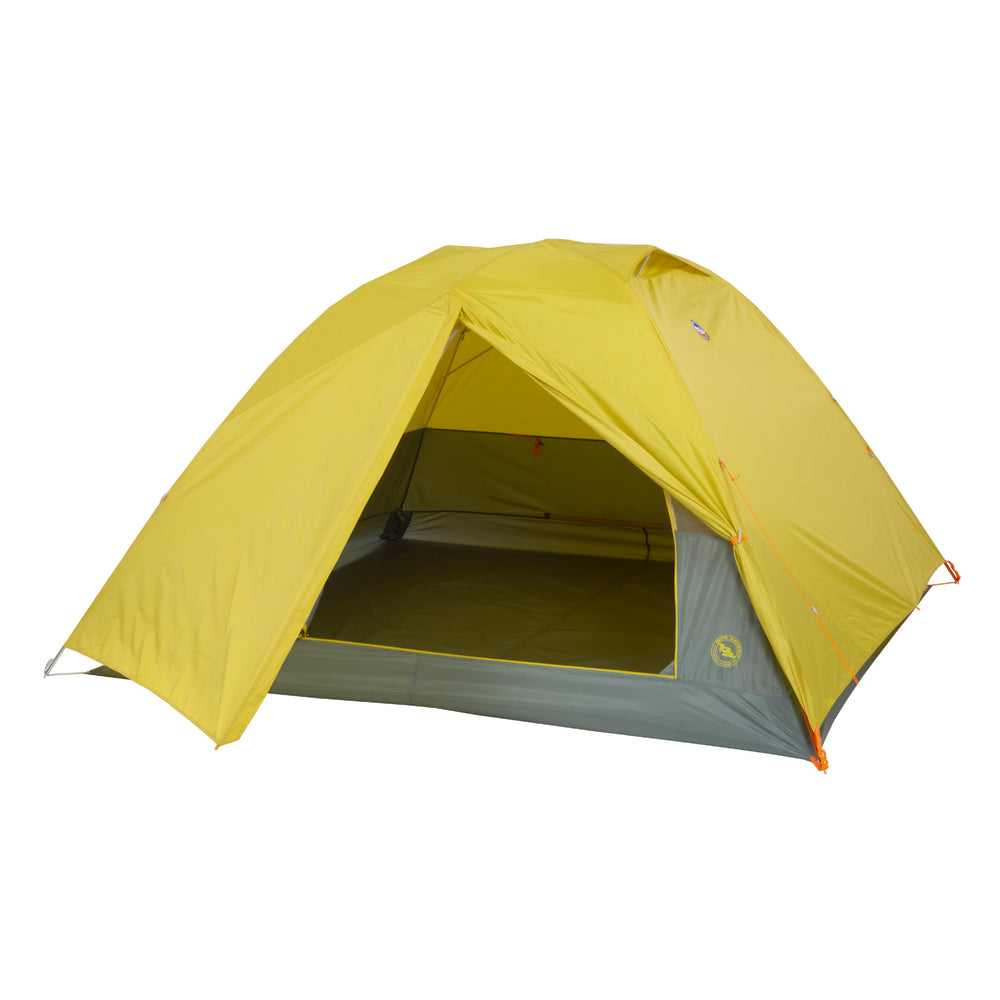 Big Agnes Blacktail 4-person tent during setup for quick, reliable pitching.