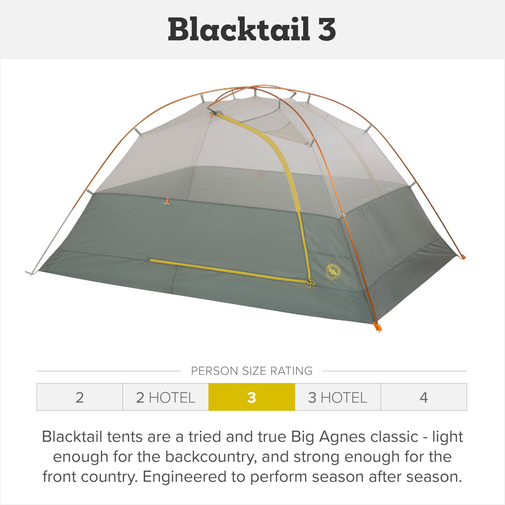 Big Agnes Blacktail interior pockets keep gear organized