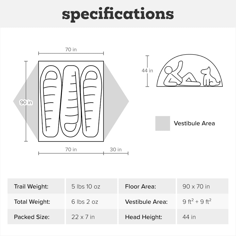 Big Agnes Blacktail reflective guylines for night visibility