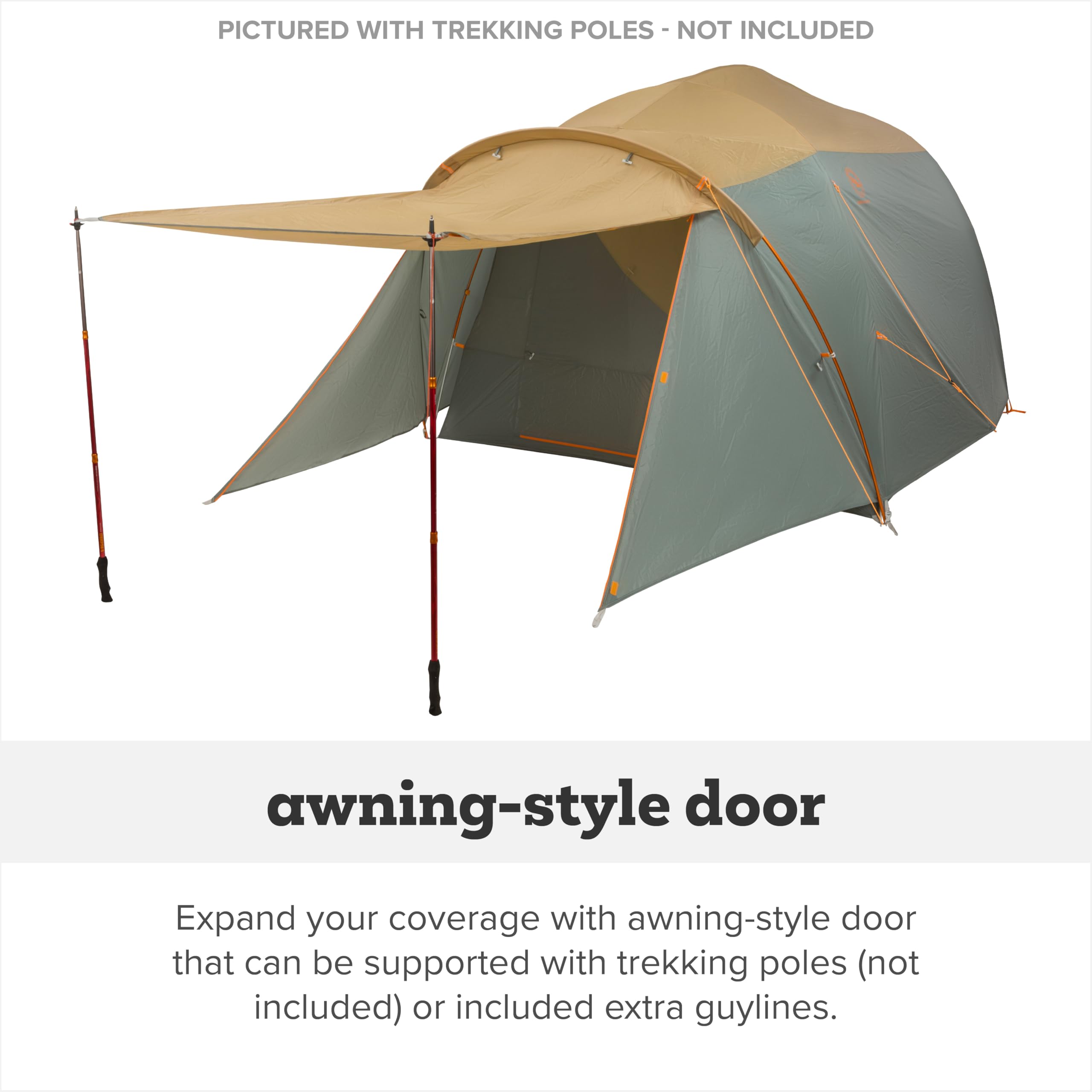 Big Agnes Bunk House carry bag and stakes simplify transport.