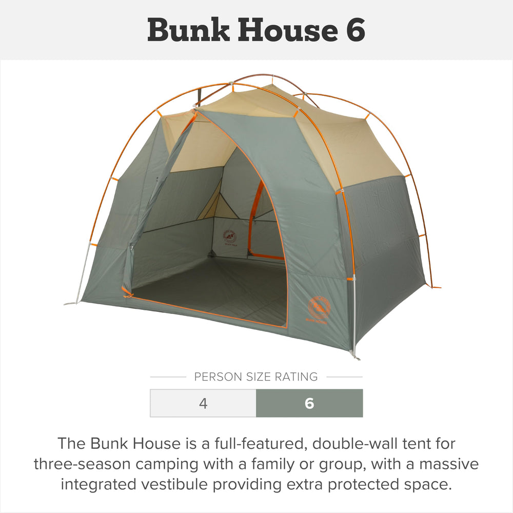 Big Agnes Bunk House wide interior space for family camping.