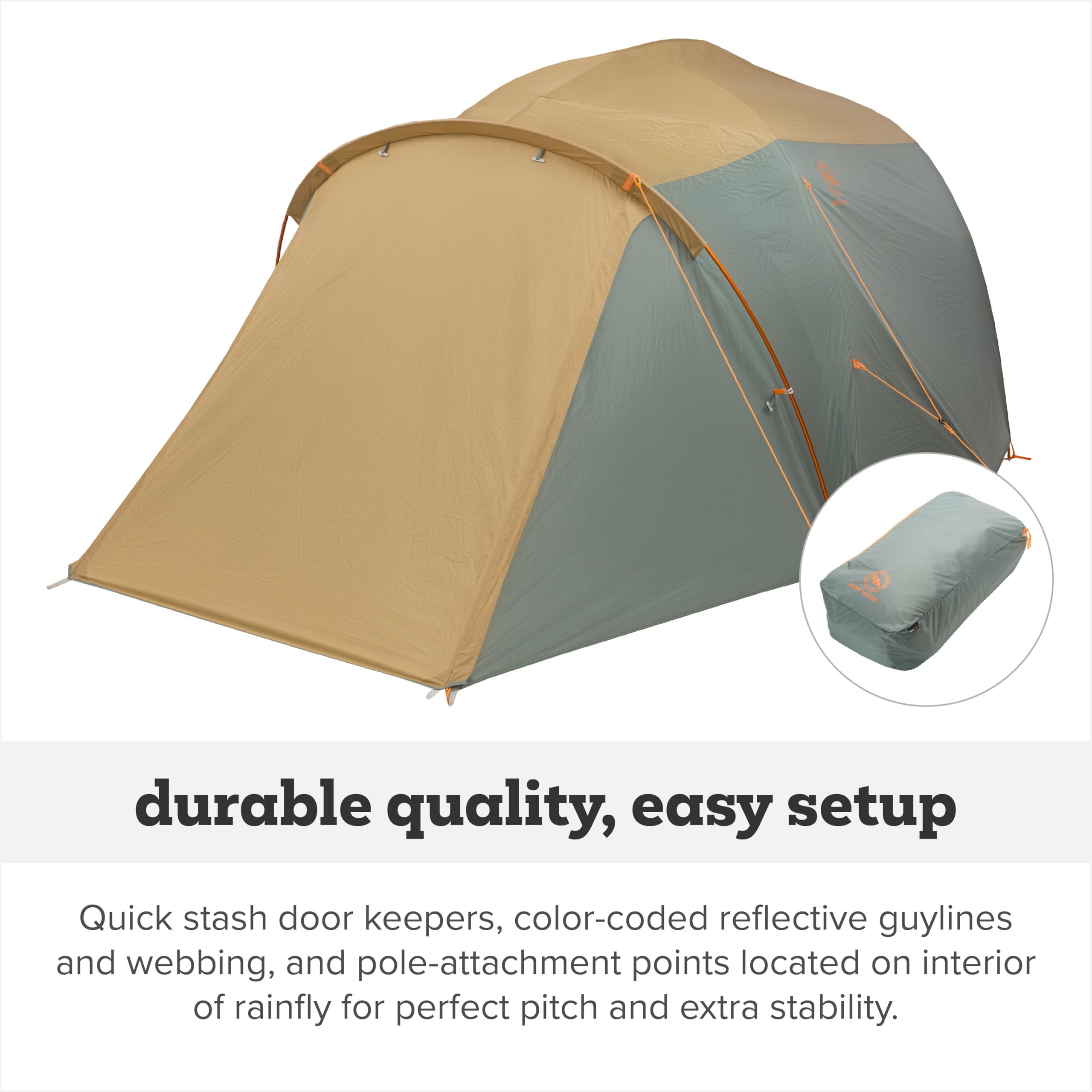 Big Agnes Bunk House weather protection with 1500mm coating.