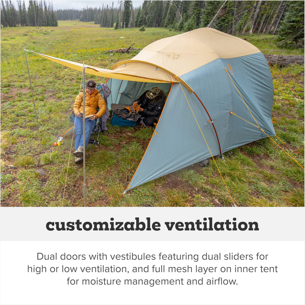 Big Agnes Bunk House setup color coding speeds pitching.