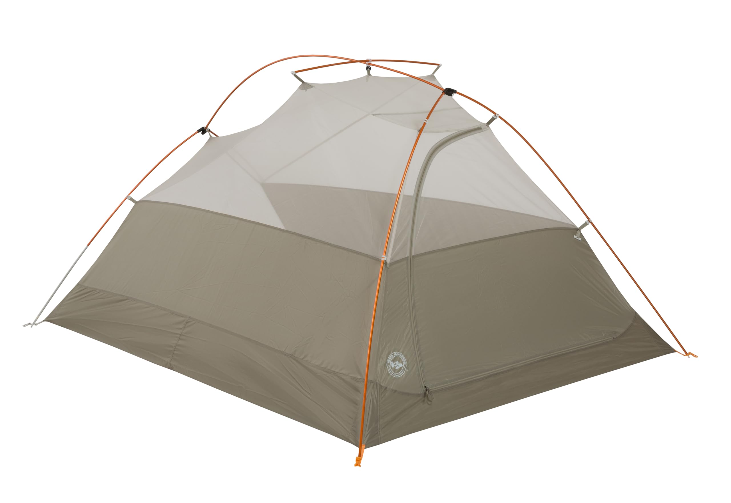 Big Agnes C Bar tent vestibule showing weather-ready gear storage.