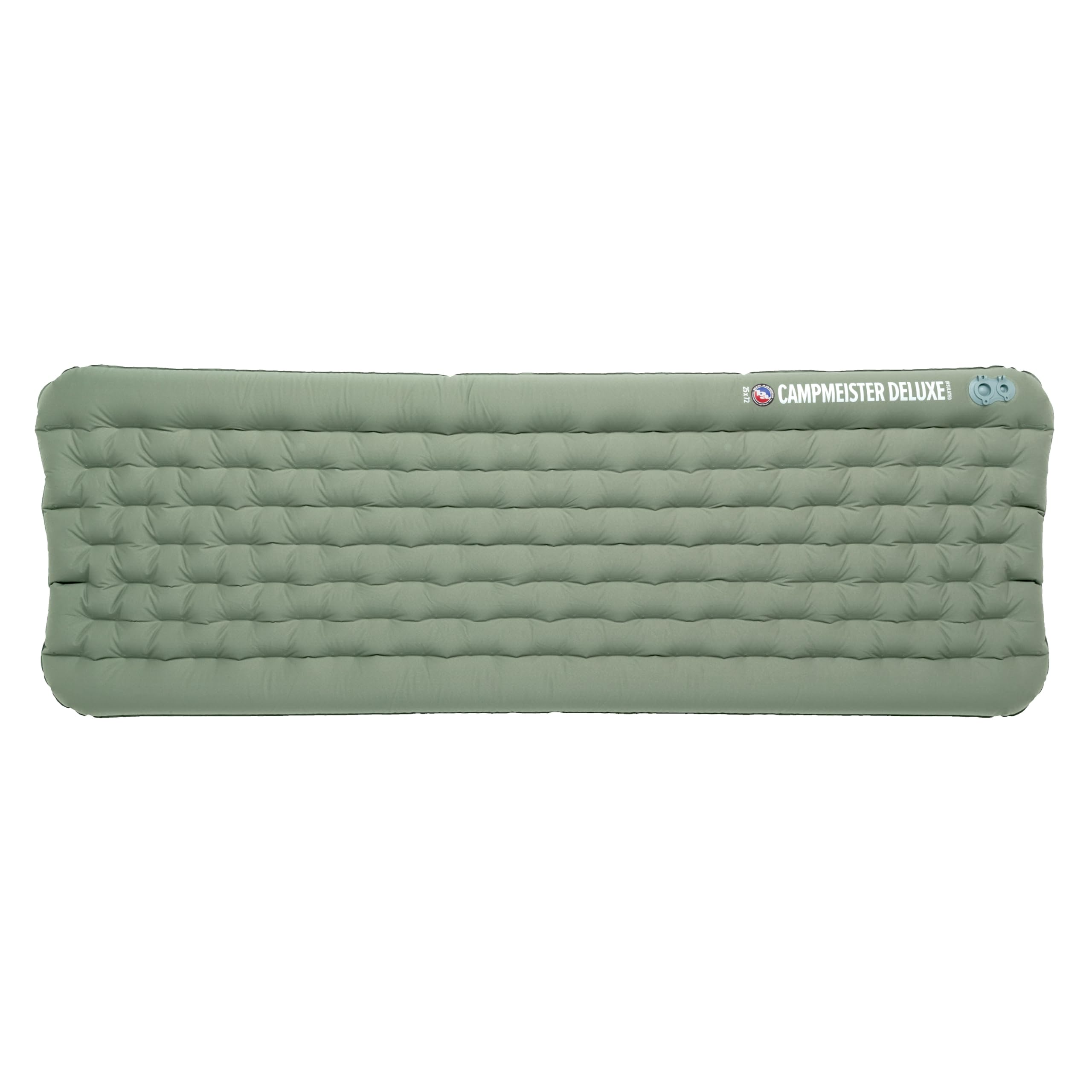 Big Agnes Campmeister Deluxe sleeping pad delivers four-season warmth for cold-weather camping.