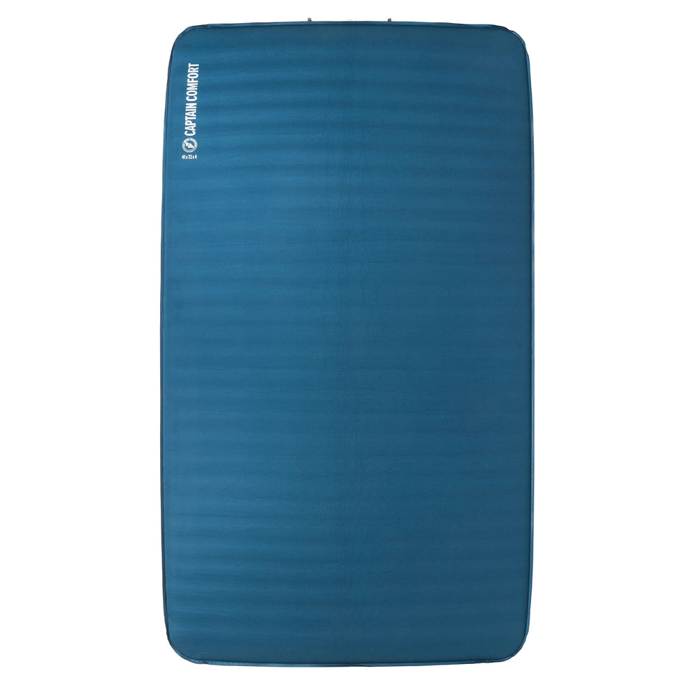 Big Agnes Captain Comfort Deluxe Camp Pad top view shows plush surface for restful sleep