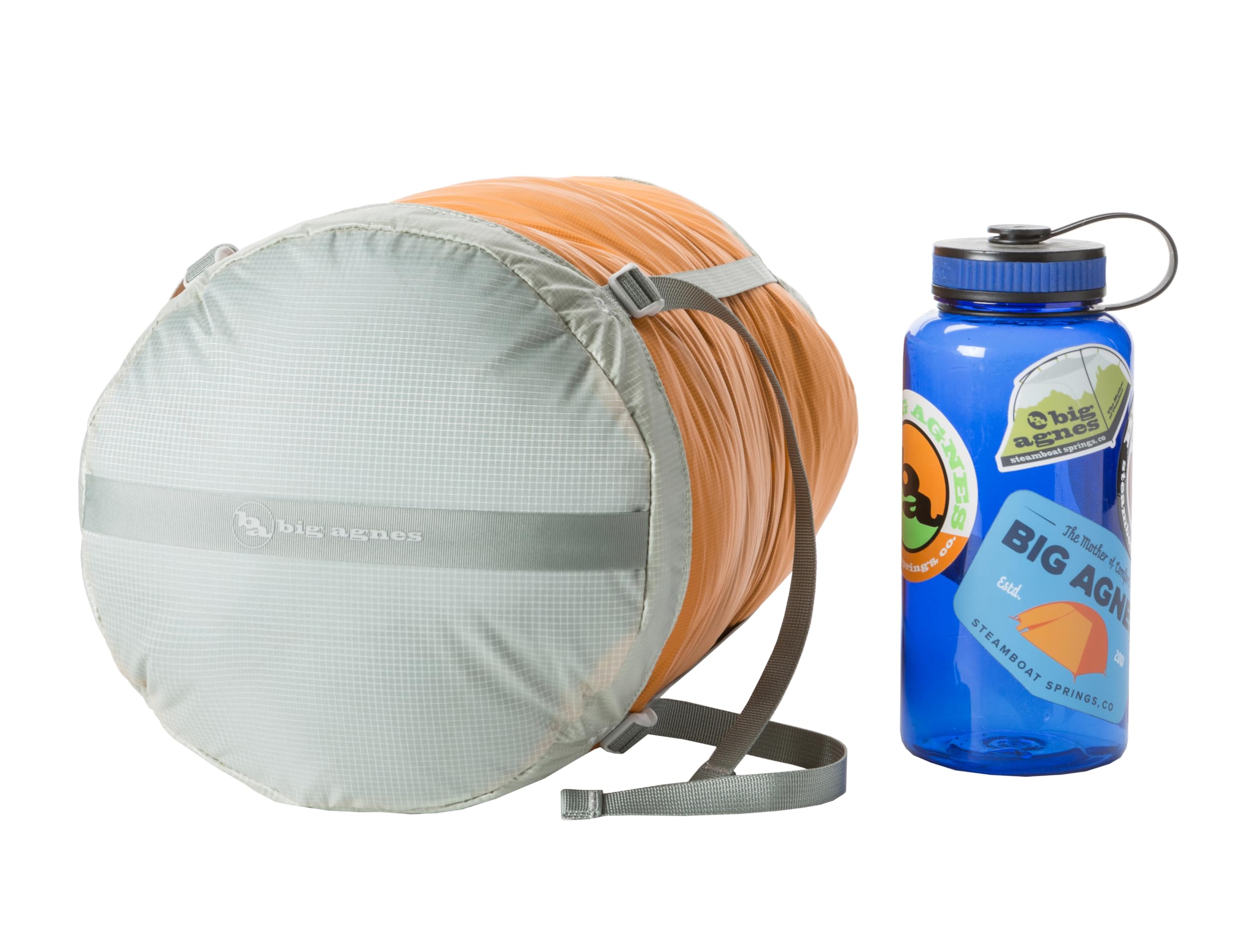 Big Agnes Tangelo 20L compresses gear for travel or camping trips.