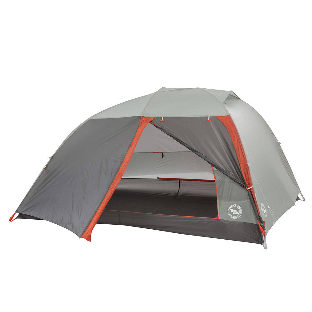 Big Agnes Copper Spur HV UL 3P mtnglo-inside with ambient lighting for evenings