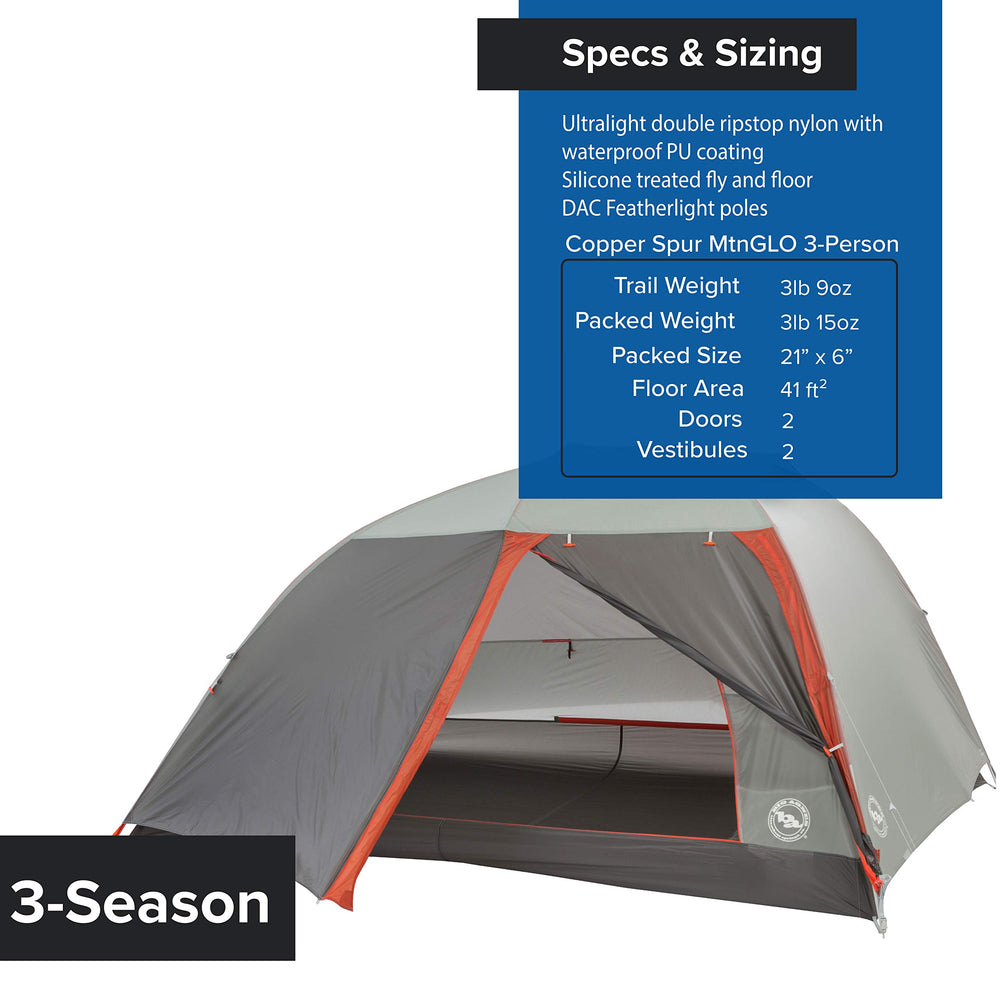Copper Spur HV UL pre-bent-span-pole increases interior volume and comfort