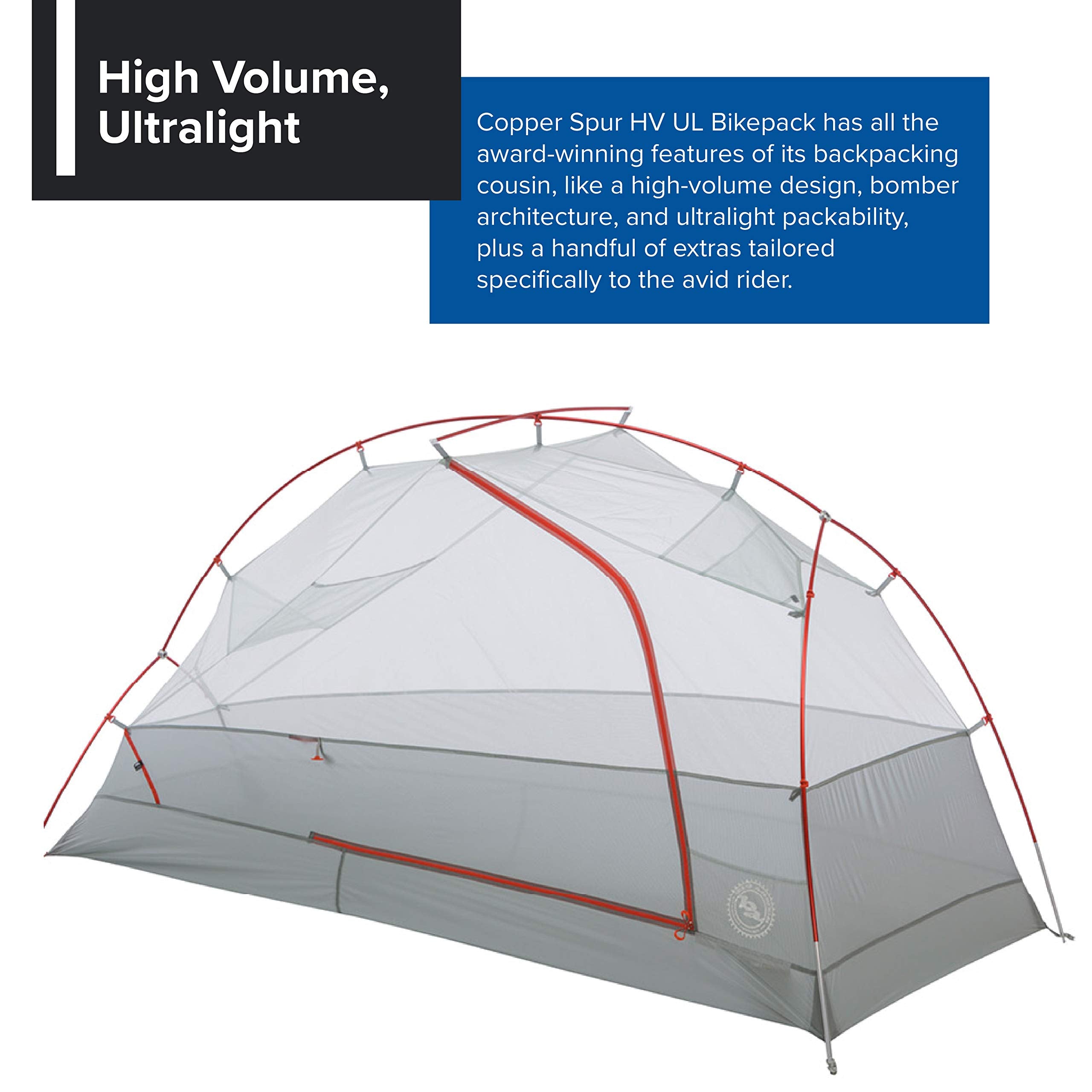 Big Agnes Copper Spur HV UL1 interior with ample gear space