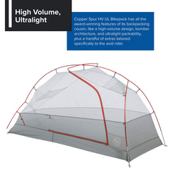 Big Agnes Copper Spur HV UL1 interior with ample gear space