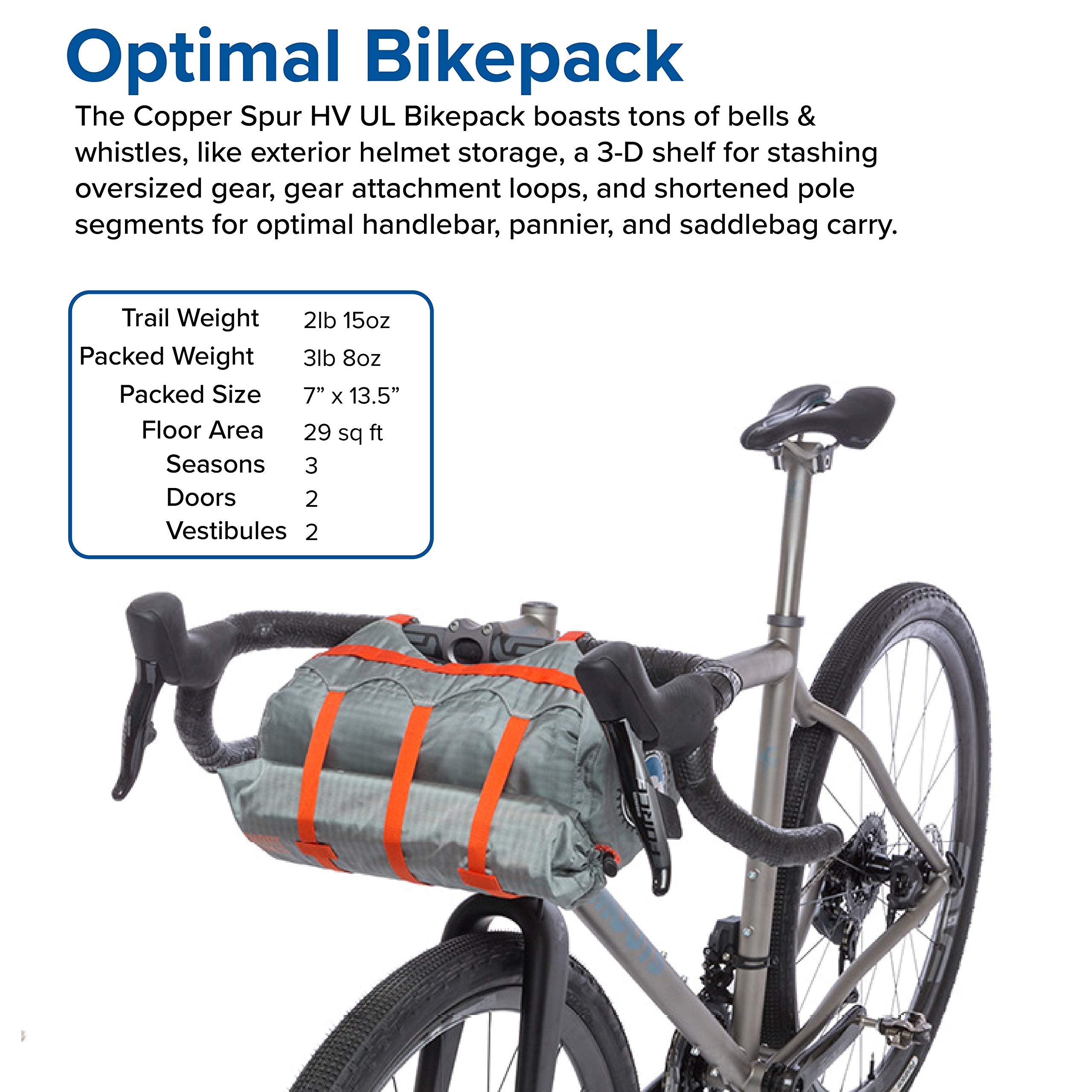 Big Agnes Copper Spur HV UL2 bikepack tent pole system features DAC Featherlite for strength