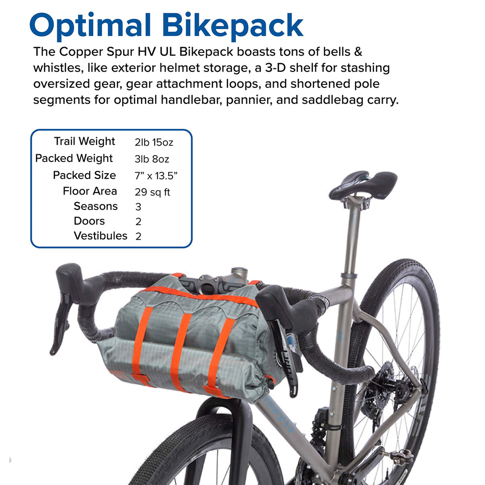 Big Agnes Copper Spur HV UL2 bikepack tent pole system features DAC Featherlite for strength