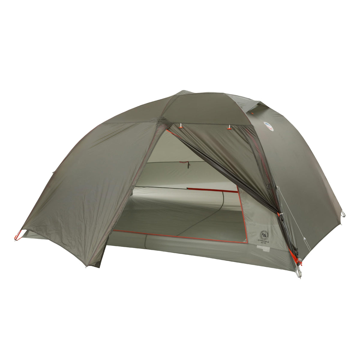 Big Agnes Copper Spur UL 3-Person XL front view shows spacious interior for tall campers.