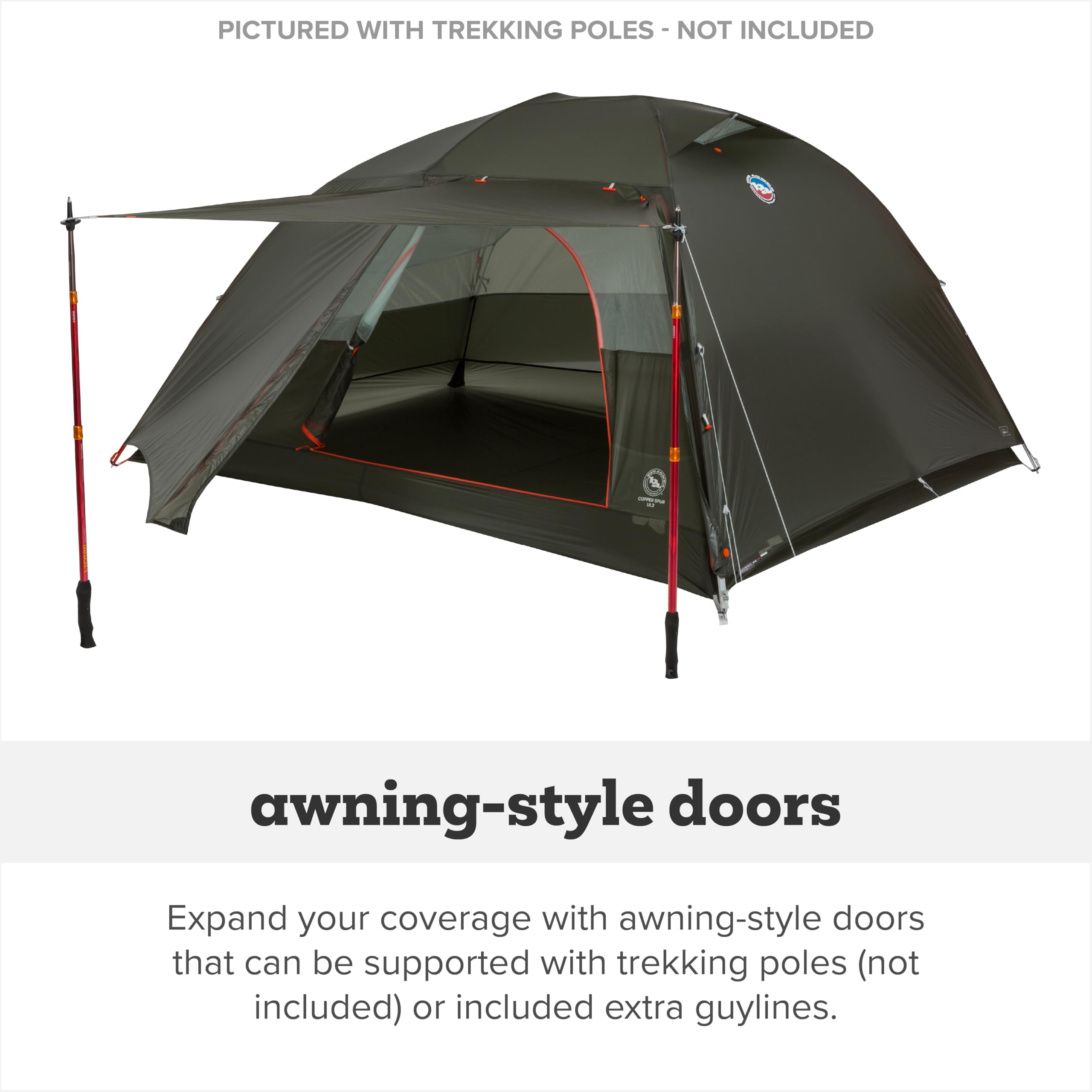 Big Agnes Copper Spur UL 3P compact packable stuff sack enables easy transport.