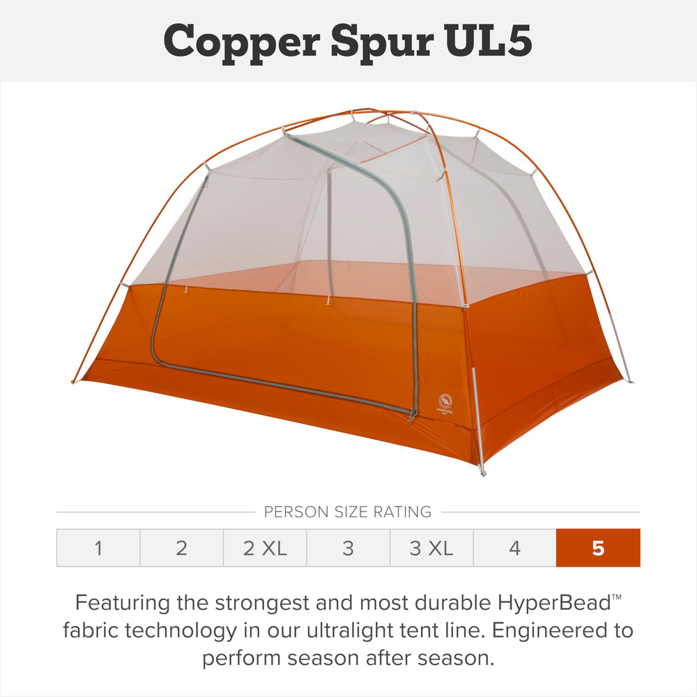 Big Agnes Copper Spur UL tent anodized poles highlight ultralight strength