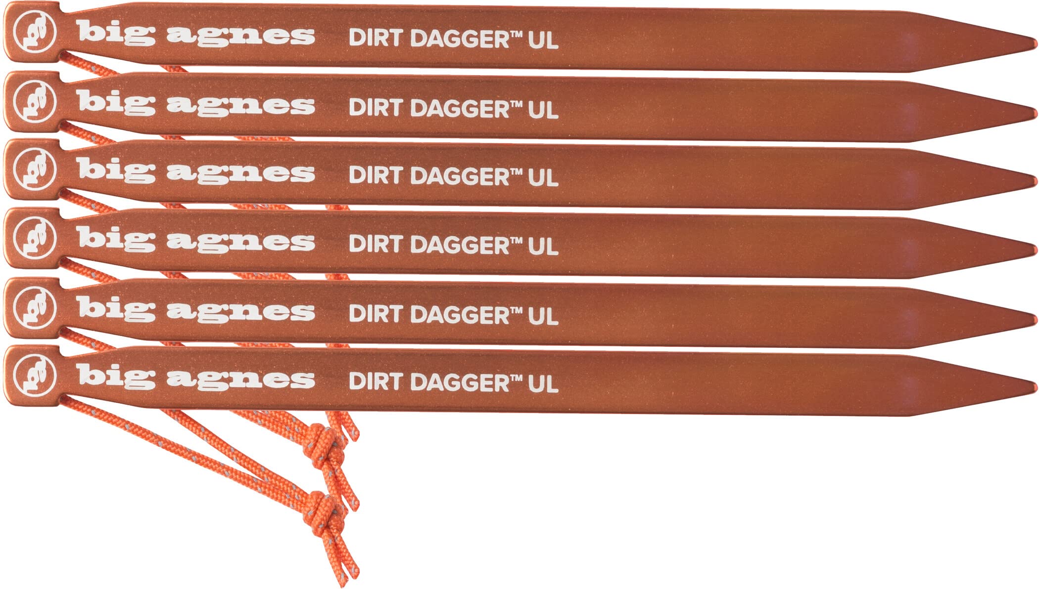 Big Agnes Dirt Dagger UL 7.5 in stake cord-loop-release enables quick ground removal on windy camps