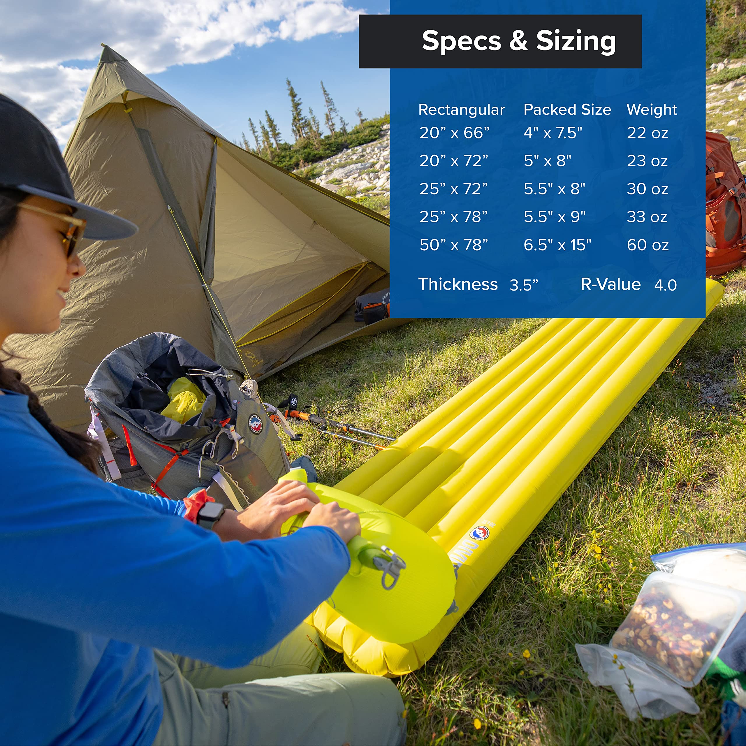 Big Agnes Divide packed view illustrating compact carry and quick setup