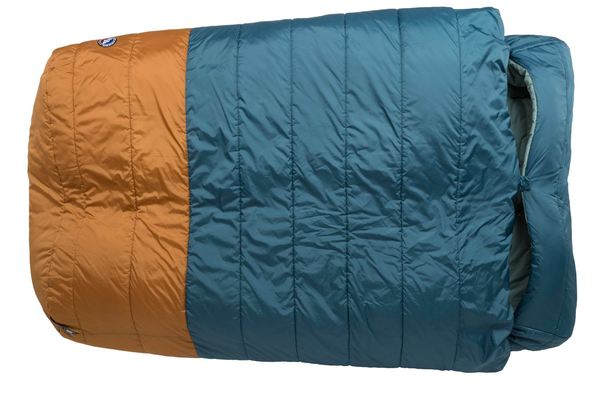 Big Agnes Dream Island 50 Double Wide set up in tent for two warmth and space.