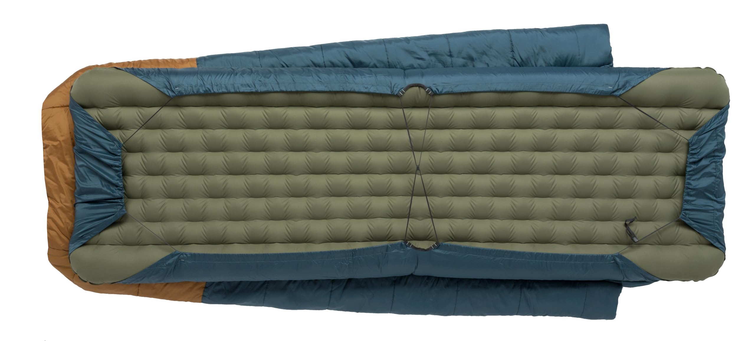 Big Agnes Echo Park shows oversized draft collar for warmth