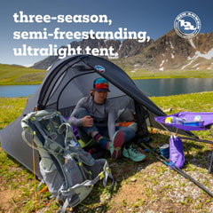 Big Agnes Fly Creek UL 1P interior showcases vertical walls for more living space