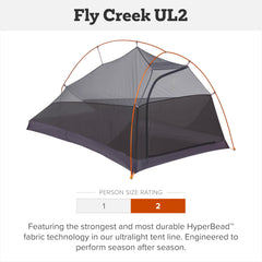 Big Agnes Fly Creek UL 2P tent setup highlights quick, simple pitch on-site