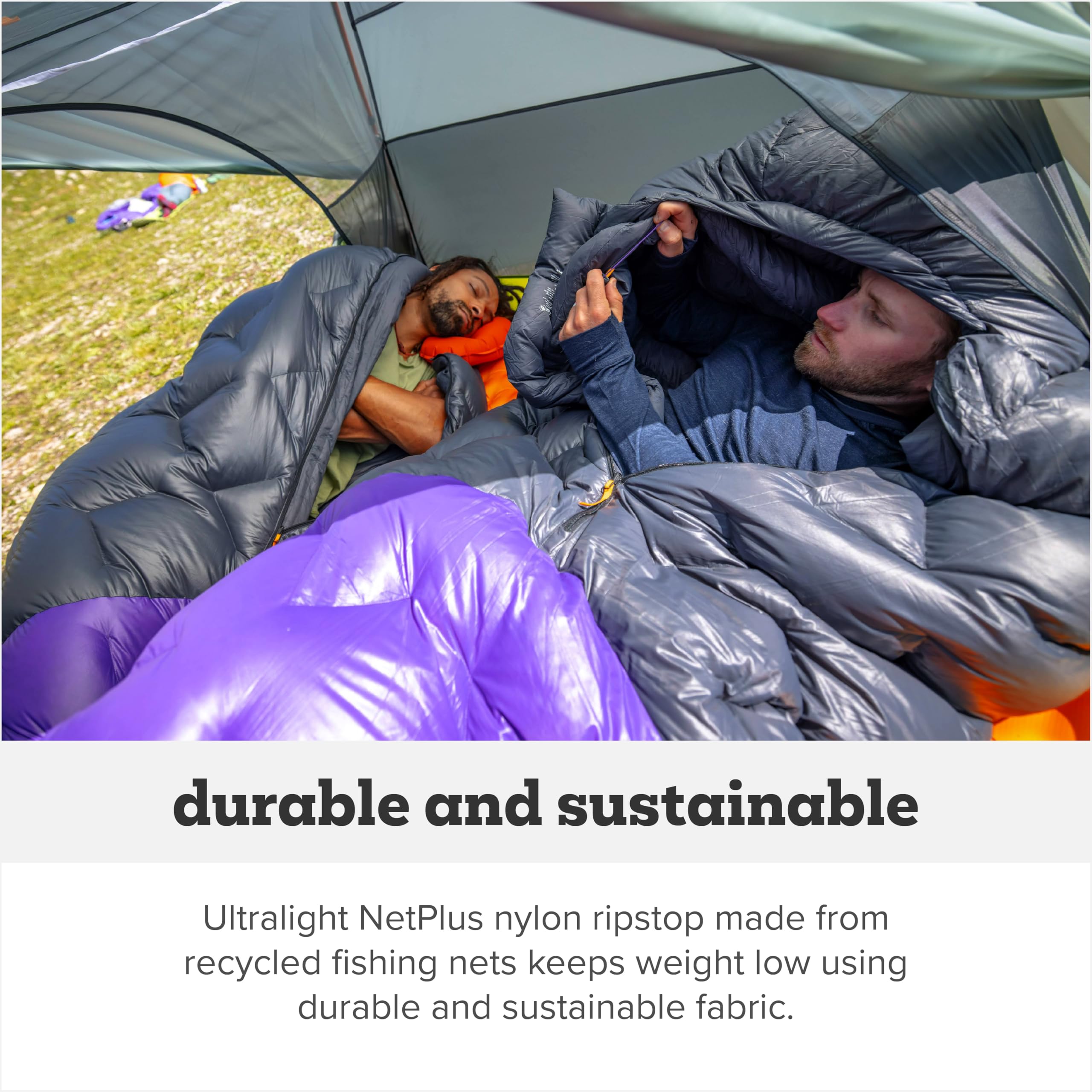 Big Agnes Fly Creek UL-850 DownTek high-loft down delivers warmth without extra weight