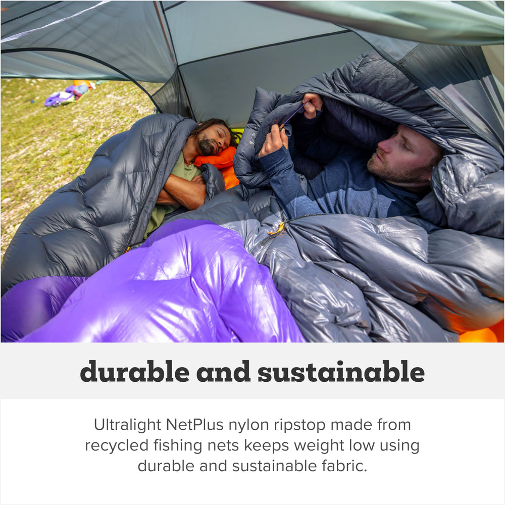Big Agnes Fly Creek UL-850 DownTek high-loft down delivers warmth without extra weight