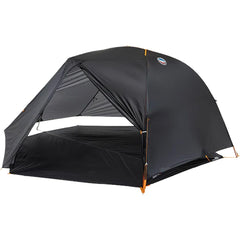Big Agnes footprint laid out under Tiger Wall UL Bikepack tent shows precise size and coverage