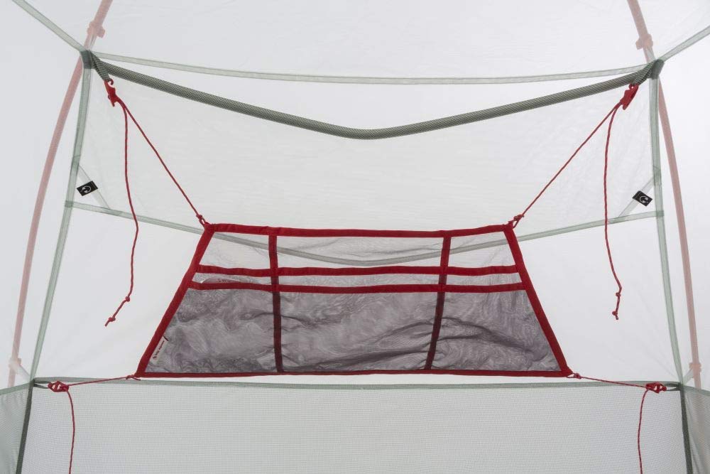Big Agnes Gear Loft Wall inside tent for quick access to essentials