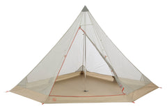 Big Agnes Gold Camp Mesh Inner interior space highlighting vestibule and gear storage
