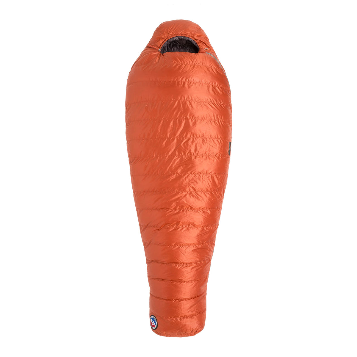 Big Agnes Greystone left-zip close-up highlighting easy access and draft-free warmth.