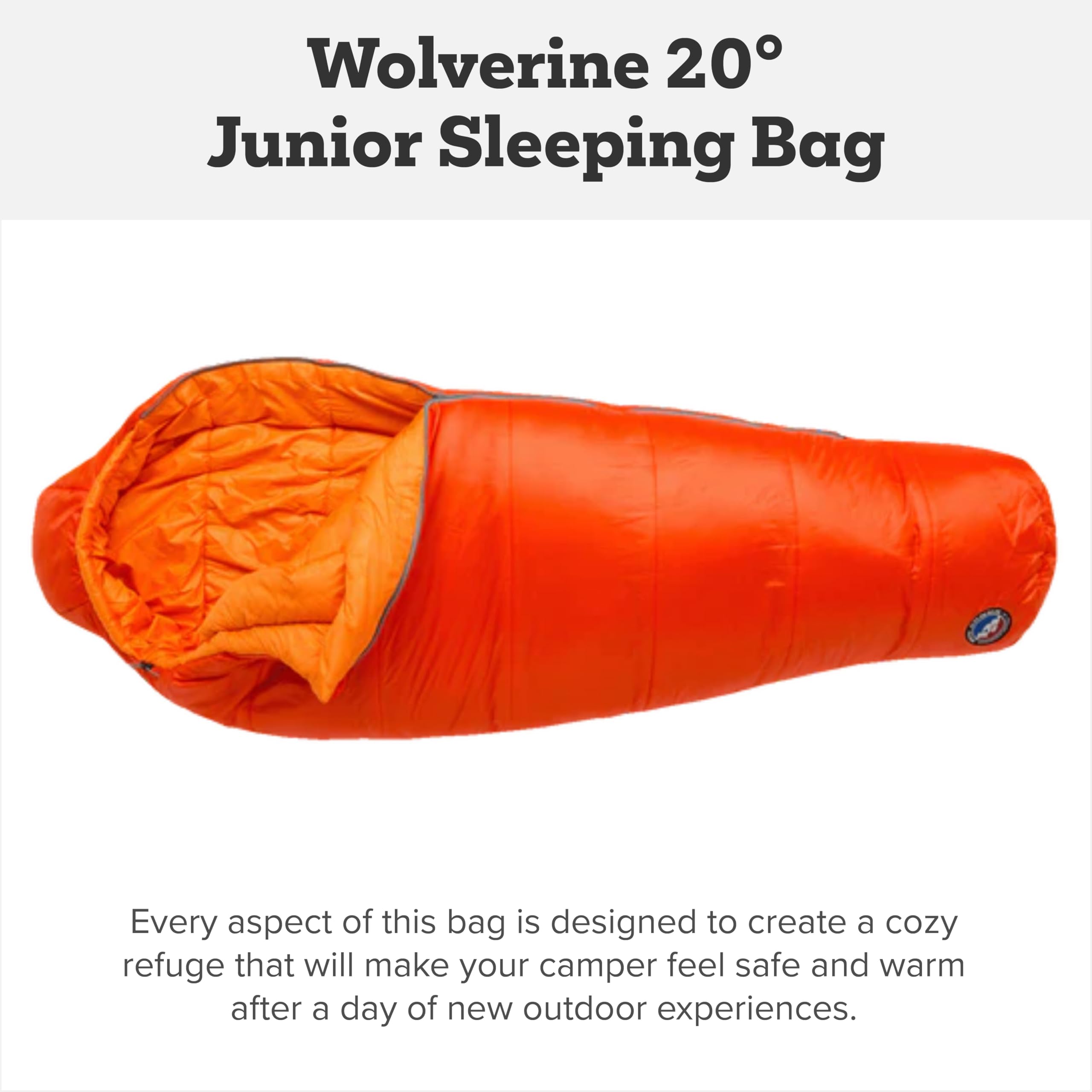 Big Agnes Wolverine interior with PadLok keeps young sleeper centered on the pad.
