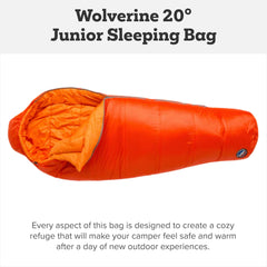 Big Agnes Wolverine interior with PadLok keeps young sleeper centered on the pad.
