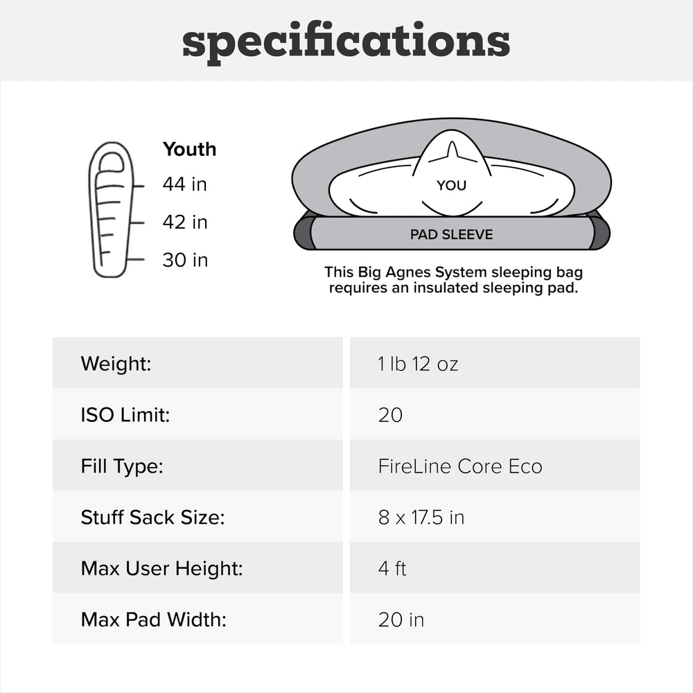 Big Agnes kid-friendly features let children adjust comfort independently