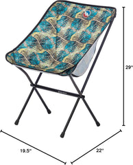 Big Agnes Mica Basin Chair frame-detail emphasizes hub-less aluminum for a sturdy seating experience