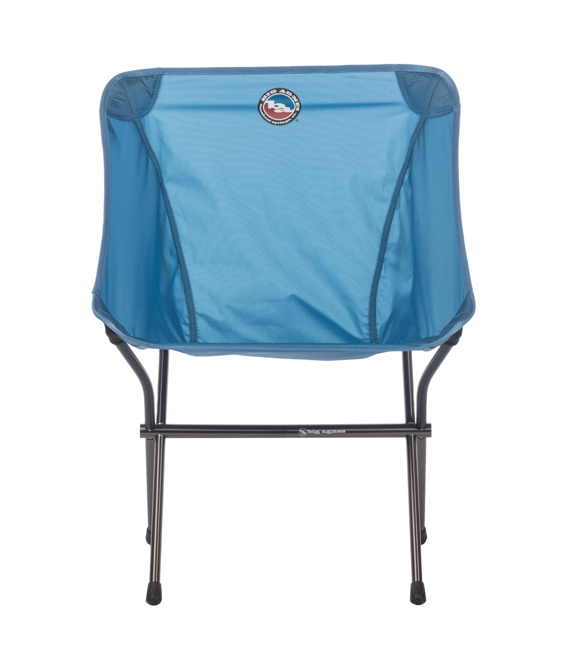 Big Agnes Mica Basin Chair ultralight frame for easy backpacking comfort.