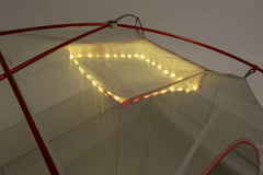 Big Agnes mtnglo gear loft square features tent light technology for night visibility.