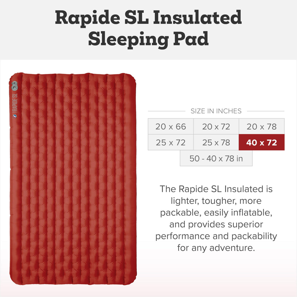 Big Agnes Rapide SL compact pack size demonstrates easy stow for gear