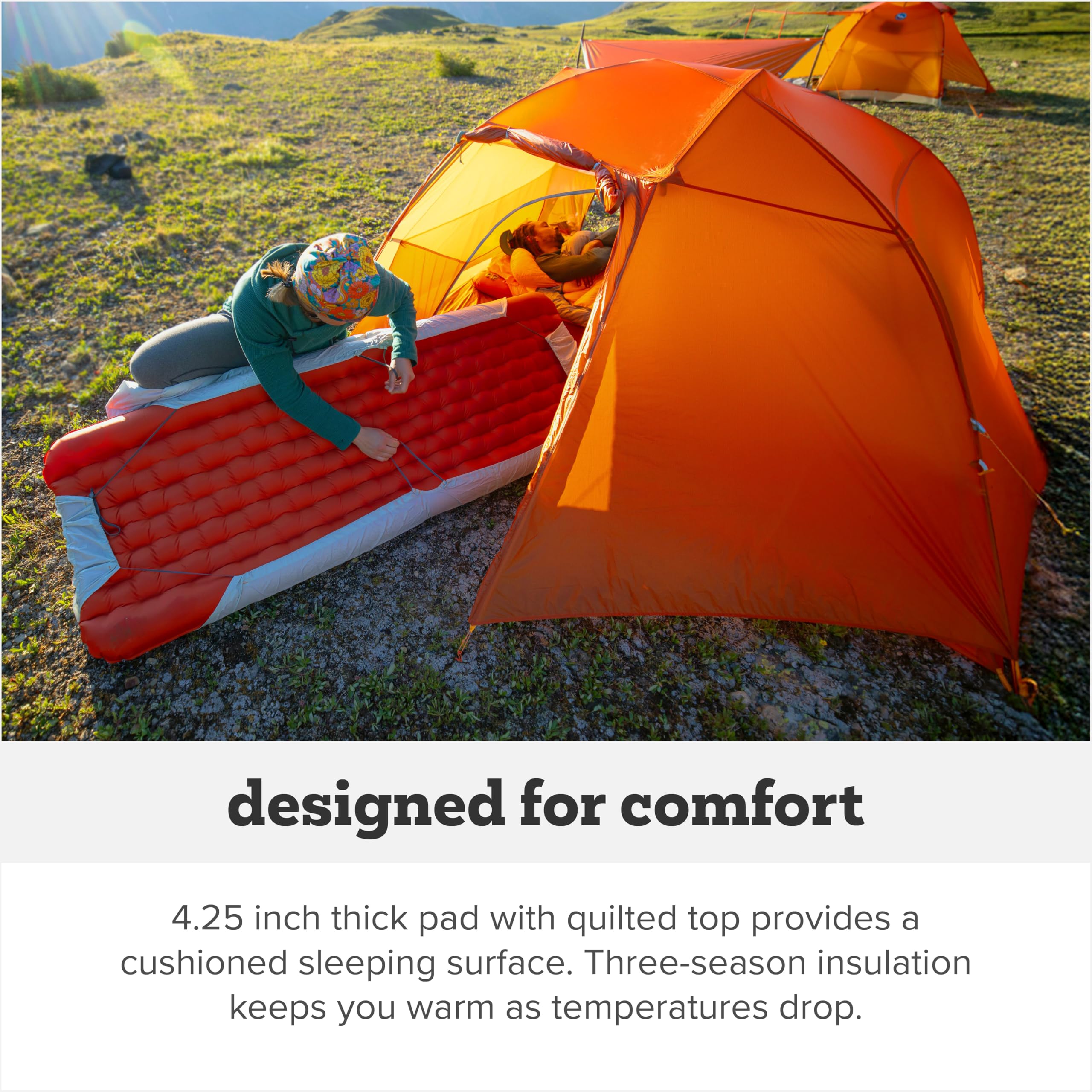 Big Agnes Rapide SL double ripstop nylon with TPU ensures rugged durability