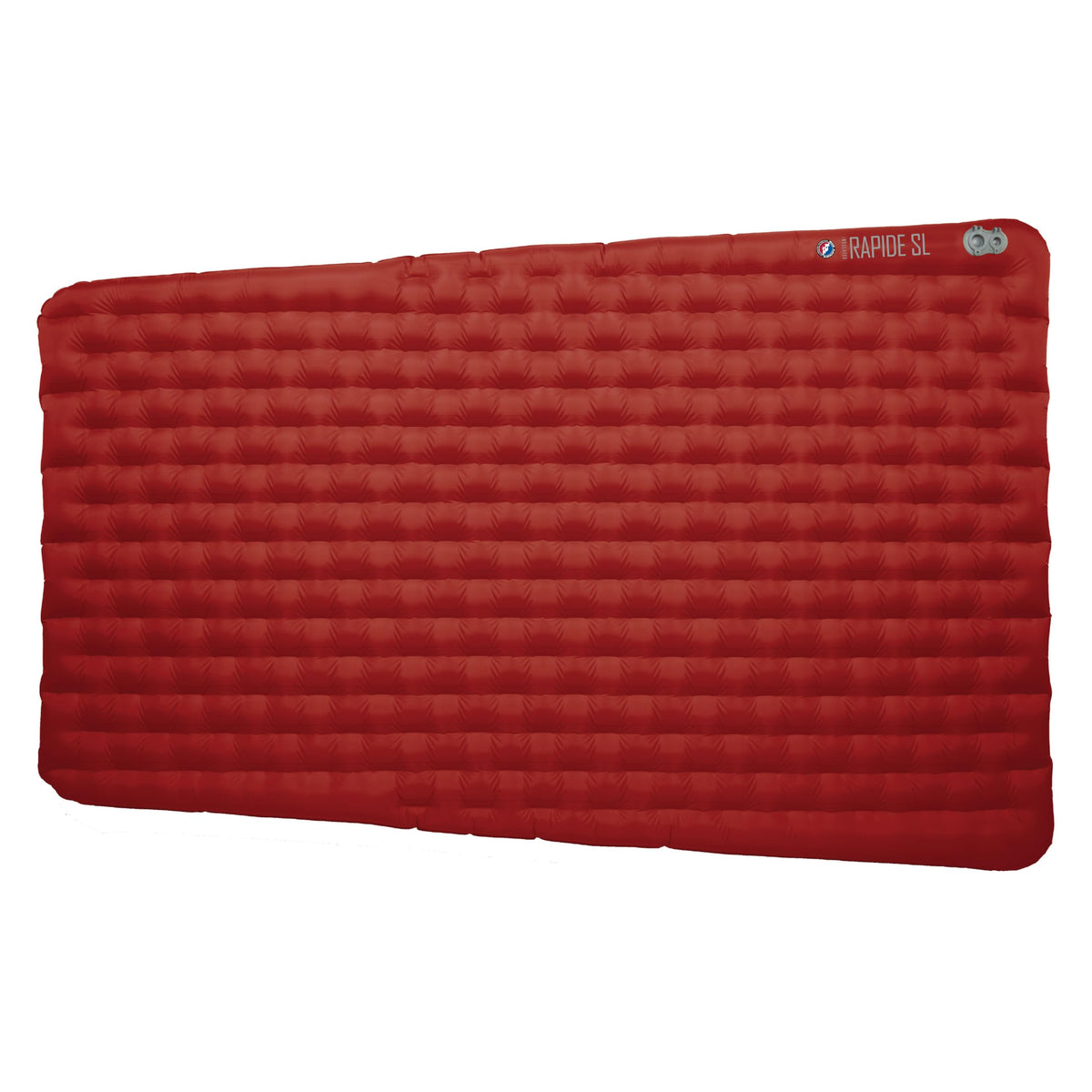 Big Agnes Rapide SL insulated sleeping pad in pack shows compact warmth for three-season trips.
