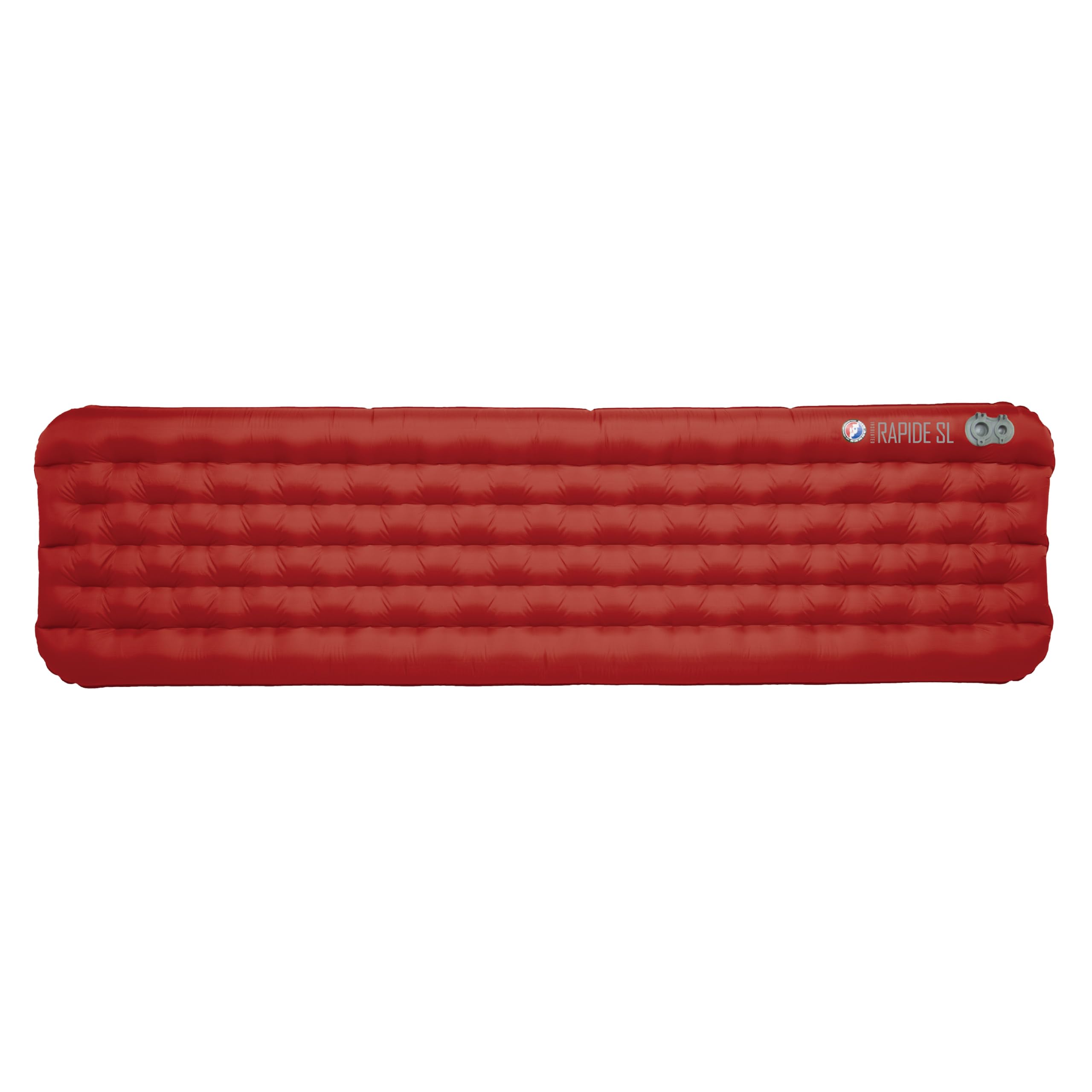 Big Agnes Rapide SL sleeping pad top view shows compact backpacking shape