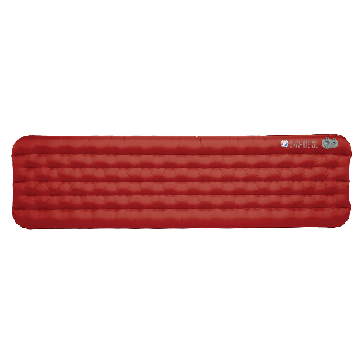 Big Agnes Rapide SL sleeping pad top view shows compact backpacking shape