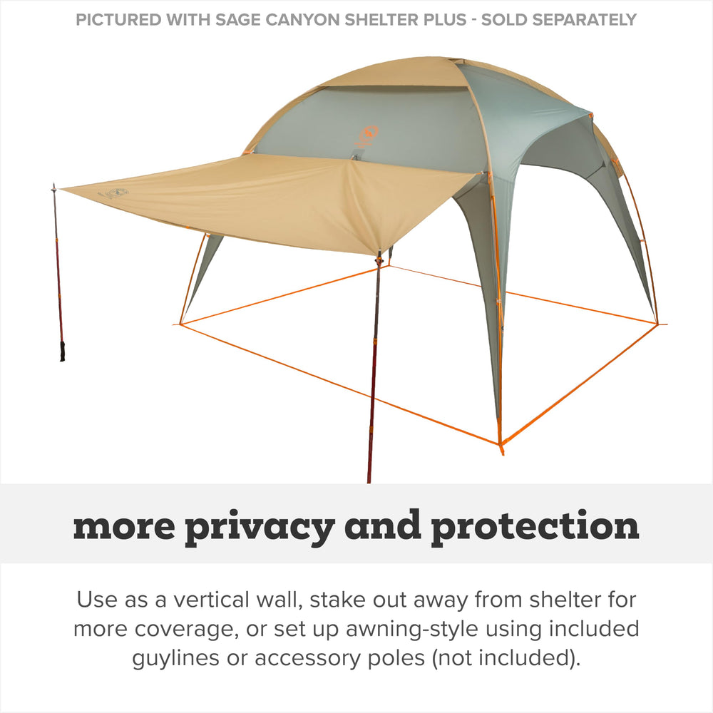 Big Agnes Sage Canyon Plus Wall expands shelter to create private space.