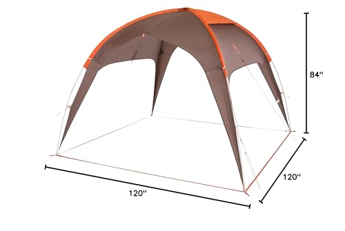 Big Agnes Sage Canyon Shelter Plus in use at an outdoor event highlighting spacious headroom