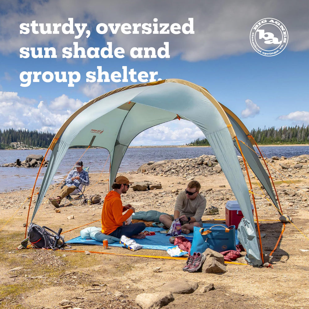 Big Agnes Sage Canyon Wall vertical setup provides a simple shelter wall option.