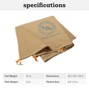 Big Agnes Sage Canyon Wall offers durable weather protection for camping gear.